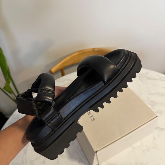 ALLSAINTS HELIUM LEATHER SANDALS, Size US 9, EU 39 - Picture 14 of 14